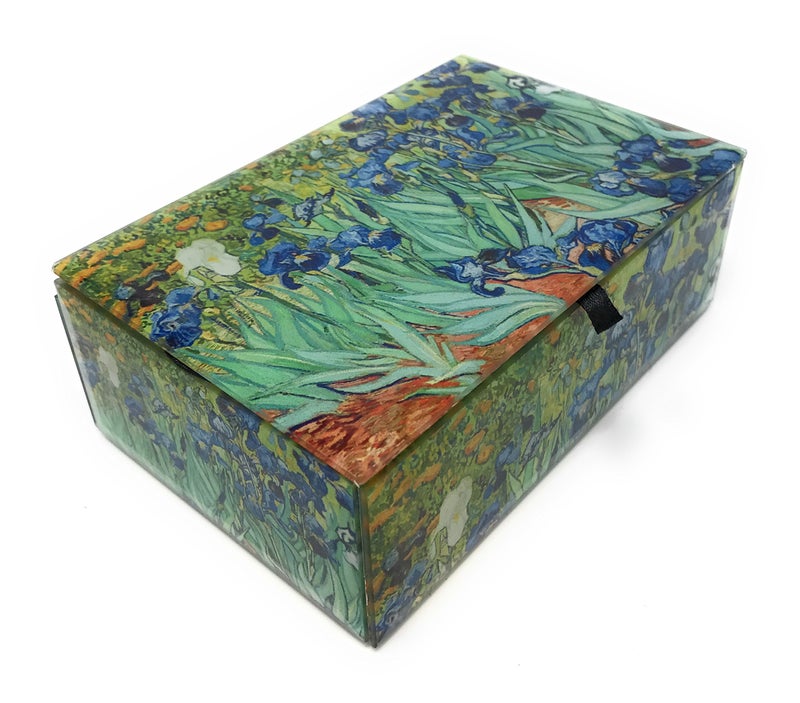 Value Arts Vincent Van Gogh Glass Jewelry Keepsake Box (Iris) - Image 2